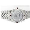 Image 2 : Mens Rolex Stainless Steel Meteorite Diamond and Ruby Datejust Wristwatch