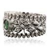 Image 2 : 14KT White Gold 0.32ct Emerald and Diamond Ring