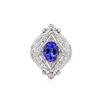 Image 2 : 18KT White Gold 4.04ct Tanzanite and Diamond Ring