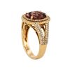 Image 4 : 14KT Rose Gold  3.61ct Tourmaline and Diamond Ring