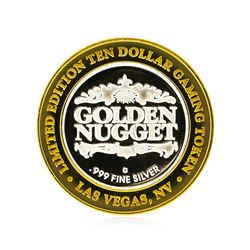 Golden Nugget Las Vegas $10 Casino Gaming Token .999 Silver Limited Edition