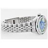 Image 4 : Womens Rolex Stainless Steel Diamond and Sapphire Datejust Wristwatch