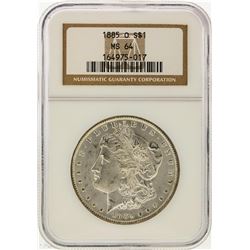 1885-O $1 Morgan Silver Dollar NGC Graded MS64