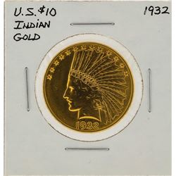 1932 $10 Indian Head Eagle Gold Coin