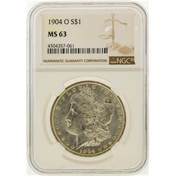 1904-O $1 Morgan Silver Dollar NGC Graded MS63