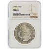Image 1 : 1880-S $1 Morgan Silver Dollar NGC Graded MS63