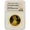 Image 1 : 1988-W $50 American Gold Eagle Coin NGC Graded PF69 Ultra Cameo