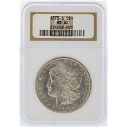 1878-S $1 Morgan Silver Dollar NGC Graded MS65