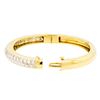 Image 3 : 14KT Yellow Gold 3.72ctw Diamond Bangle Bracelet