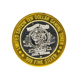 Whiskey Petes $10 Casino Gaming Token .999 Silver Limited Edition