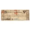 Image 1 : 1862 $5 Mechanics Savings and Loan Association Obsolete Note