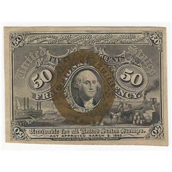 March 3, 1863 Fifty Cent Second Issue Fractional Note