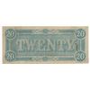 Image 2 : 1863 $20 The Confederate States of America Note AU