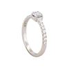 Image 3 : 14KT White Gold .56ctw Round Cut Diamond Wedding Ring