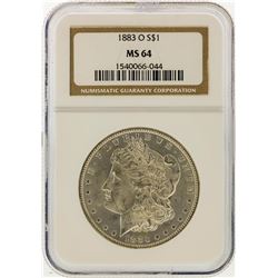 1883-O $1 Morgan Silver Dollar NGC Graded MS64