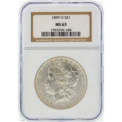 1899-O $1 Morgan Silver Dollar NGC Graded MS63