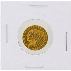 1910 $2.5 Indian Head Quarter Eagle Gold Coin CU