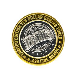Bill's Casino $10 Casino Gaming Token .999 Silver Limited Edition