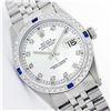 Image 1 : Mens Rolex Stainless Steel Diamond and Sapphire Datejust Wristwatch