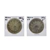 Image 1 : Set of (2) 1885 & 1896 8 Reales Mexico Spanish Colonial Silver Coins