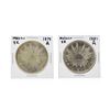 Image 1 : Set of (2) 1879 & 1881 8 Reales Mexico Spanish Colonial Silver Coins