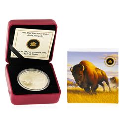 2013 $100 Bison Stampede Fine Silver Coin