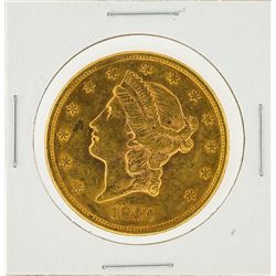1896-S $20 Liberty Head Double Eagle Gold Coin AU
