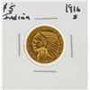 Image 1 : 1916-S $5 Indian Head Gold Coin