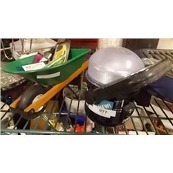 WHEEL BARROW FILLED WITH LIGHTERS & FLASH LIGHT