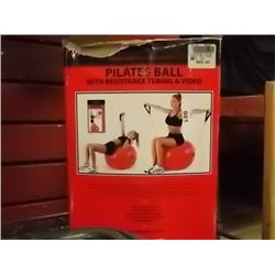 PILATES BALL WITH RESISTANCE TUBING