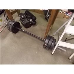 FREE LIFT BAR BELL WITH WEIGHTS