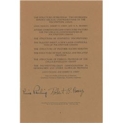 Linus Pauling and Robert Corey