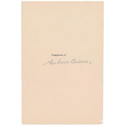 Ambrose Bierce