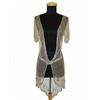 Image 1 : Re-Invention Tour: Madonna’s Promotion-Worn Silver Beaded Mesh Wrap