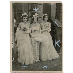 Rose, Kick, and Rosemary Kennedy Press Photograph