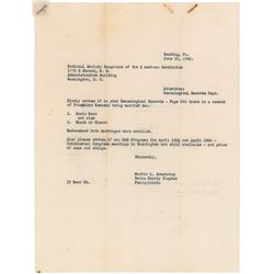 John F. Kennedy DAR Marriage Record