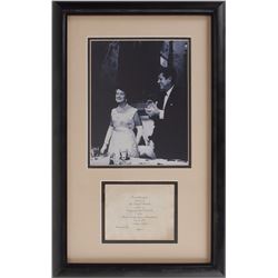 Kennedy 1952 Congressman Campaign Tea Invitation