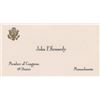 Image 1 : John F. Kennedy Congressional Calling Card