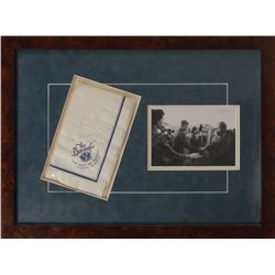 John F. Kennedy Signed Napkin