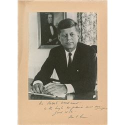 John F. Kennedy Oversized Signed Photograph