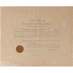 John F. Kennedy Signed Document