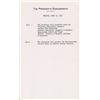 Image 3 : Kennedy White House Set of Three Schedule Pages