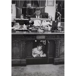 John F. Kennedy and John Jr. Photograph That Hung at the White House
