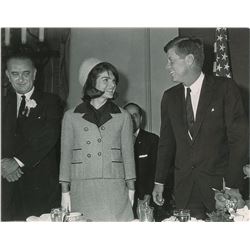 John and Jacqueline Kennedy Oversized Fort Worth Photograph by Gene Gordon