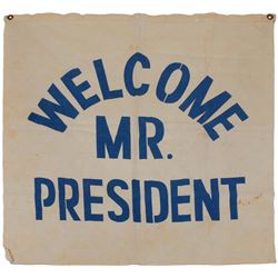 Dealey Plaza JFK Presidential Welcome Banner
