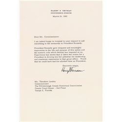 Harry S. Truman Typed Letter Signed