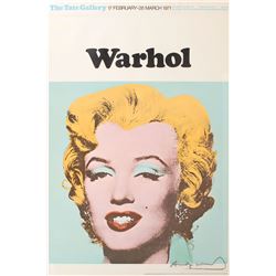 Andy Warhol Signed Marilyn Poster