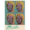 Image 1 : Andy Warhol Signed Marilyn Postcard