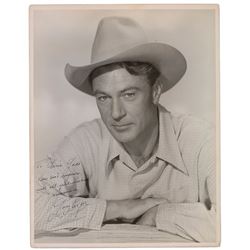 Gary Cooper Oversized Signed Photograph