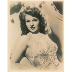 Rita Hayworth Oversized Signed Photograph